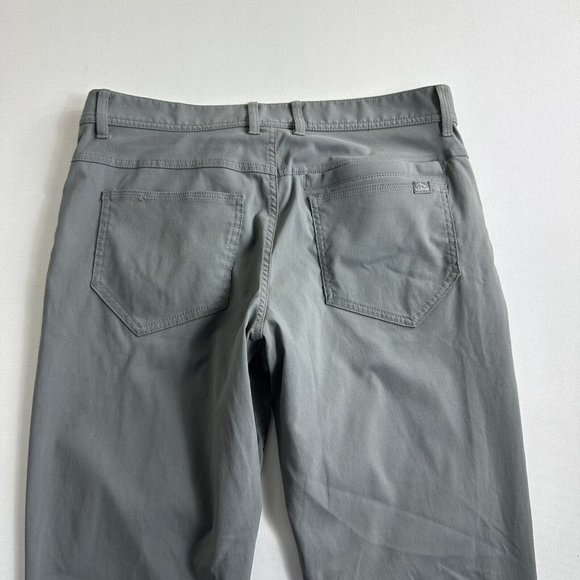 L.L. Bean Pants Mens Size 32x30 Performance Chino Outdoor Quick Dry Gray Nylon - Picture 4 of 8